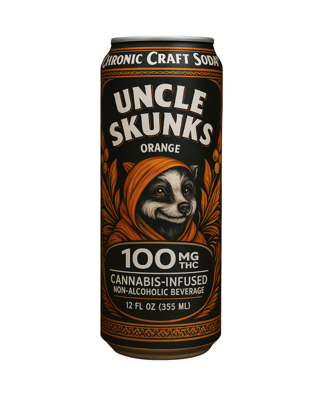 Uncle Skunks Delta 9 THC 100MG Craft Soda 12oz Lemon Lime